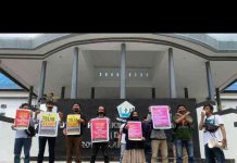 AJI Bersama IJTI Kendari Unras Tolak Pasal Bermasalah di RKUHP