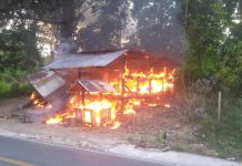 Kios Penjual Bensin Eceran di Muna Terbakar