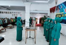 Ketua TP. PKK Muna Lantik Pengurus PKK Kecamatan, Desa dan Kelurahan