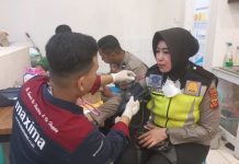 Personel Polres Baubau Jalani Pemeriksaan Kesehatan