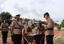 Kapolres Baubau Pimpin Sertijab Waka Polres, Kasat Samapta, Kasat Binmas dan Kapolsek Batuatas