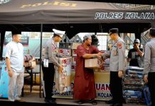 Bantuan Dari Polri Untuk Korban Musibah Kebakaran di Kolaka