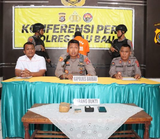Seorang Residivis Pengedar Sabu di Baubau Kembali Ditangkap Polisi