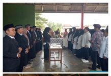 Monitoring Pelantikan Pantarlih se- Kecamatan Tiworo Tengah, Ini Pesan Ketua KPU Mubar