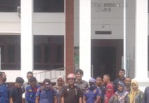 Damkar Muna Beri Pelatihan Penggunaan Apar pada Pegawai Pengadilan Negeri Raha