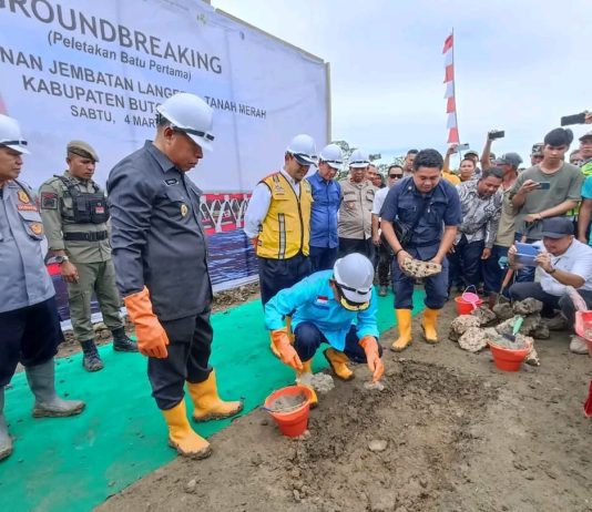Pembangunan Jembatan Penghubung Desa Langere-Tanah Merah Butur Resmi Dimulai, Anggarannya Rp 31,94 Miliar
