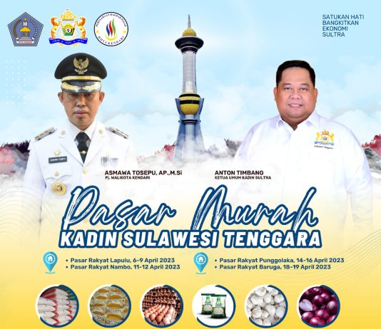 Kadin Sultra dan Pemkot Kendari Gelar Pasar Murah, Ini Jadwalnya