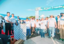 Ribuan Warga Butur Antusias Ikuti Jalan Sehat Bersama BUMN