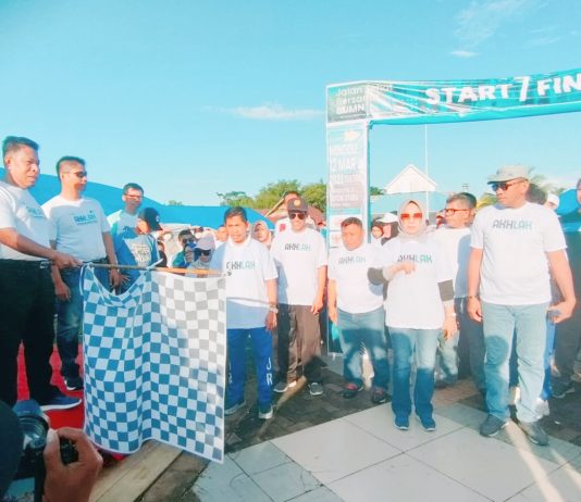 Ribuan Warga Butur Antusias Ikuti Jalan Sehat Bersama BUMN