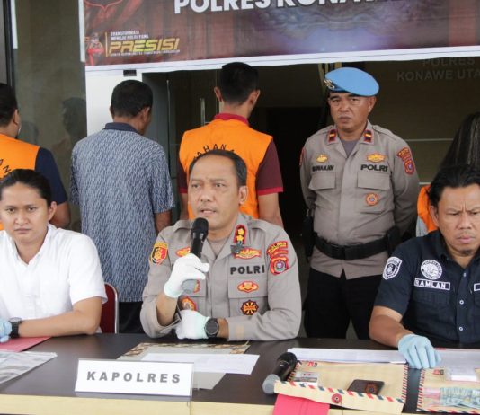 Periode Maret Sampai April, Polres Konawe Utara Tangkap Empat Pengedar Sabu