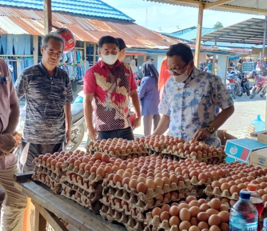 Bupati Butur Bersama TPID Tinjau Harga Bahan Pokok Jelang Hari Raya IdulFitri 1444H