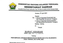 Pemerintah Sultra Larang Penggunaan Drone saat HUT Sultra ke-59, Ini Alasannya