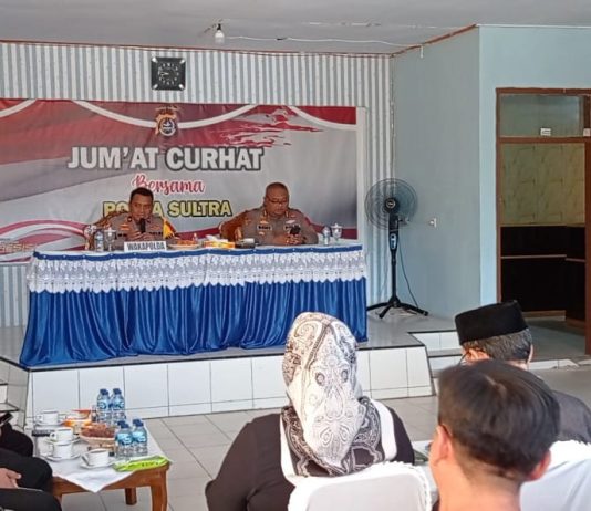 Jum’at Curhat di Kelurahan Mokoau, Warga Keluhkan Gangguan Kamtibmas