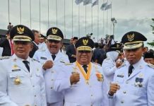 Gubernur Sultra Hadiri Upacara Peringatan ke-27 Tahun Hari Otonomi Daerah di Makassar