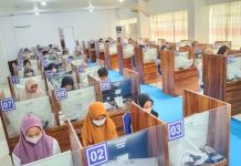 1.100 Peserta Ikut Ujian Tes CBT Penerimaan Mahasisawa Baru Poltekkes Kendari