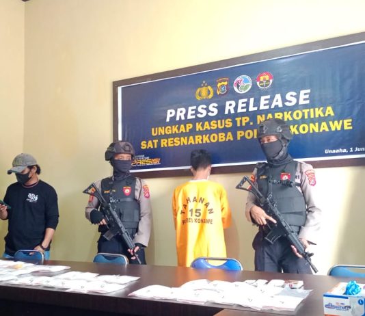 Polisi Ciduk Pengedar Sabu 4,3 Kilogram di Konawe