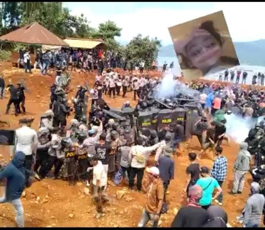 Demo Antam di Konut Ricuh, Pengujuk Rasa Lempari Polisi Pakai Batu