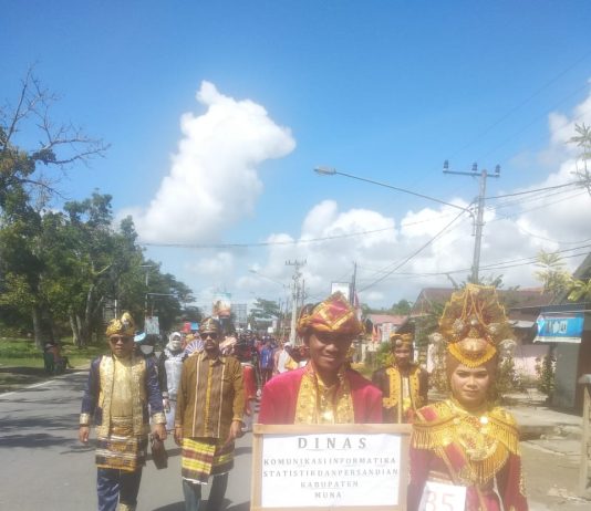 Meriahkan HUT Ke-64 Muna, Pemda Gelar Pawai Budaya dan Lomba Kuliner Tradisional