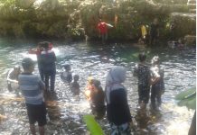 Nikmati Sensasi Permandian Eengkapala Butur “Talaga Air Tawar Berbentuk Kapal”