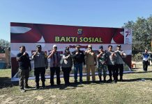 Peringati HUT Ke-78 RI, Polda Sultra Bersama Forkopimda Gelar Touring Kebangsaan dan Baksos di Desa Lamomea