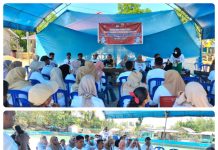 Menjelang Pemilu 2024, Penyelenggara Pemilu Kecematan Lasalepa Gelar Sosialisasi di Permandian Topa