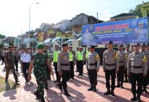 Polres Baubau Laksanakan Apel Gelar Pasukan Ops Zebra Anoa 2023