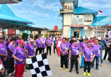 Usung Tema Melaju Untuk Transportasi Maju, KUPP II Raha Gelar Jalan Santai Peringati Harhubnas ke-53