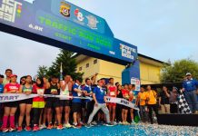 HUT Lalu Lintas Bhayangkara Ke-68, Ditlantas Polda Sultra Sukses Gelar Traffic Run 2023