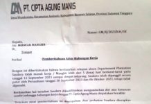 Lima Hari Tak Masuk Kerja, Karyawan PT CAM Dipecat dan Dilapor ke Polisi