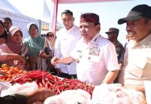 Ke Wakatobi, Pj Gubernur Sultra Serahkan Dana Hibah Masjid, Bansos dan Gelar Pasar Murah