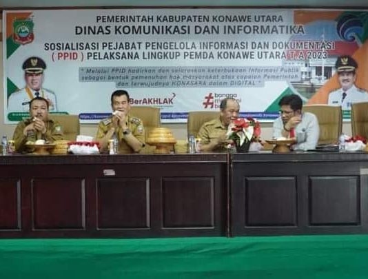 Kadis Kominfo Sultra Jadi Narasumber pada Kegiatan Sosialisasi PPID Pemda Konut