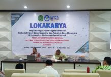 Tingkatkan Keterampilan Dosen UMK, Prodi PSP Gelar Lokakarya Pembelajaran Berbasis PjBL dan PBL