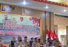 Wakapolda Sultra Ikuti Perayaan HUT ke-76 Logistik Polri, Melalui Sambungan Vicon