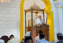 Sambut Ramadhan, Bupati Koltim Tarawih Pertama di Masjid Jabal Nur