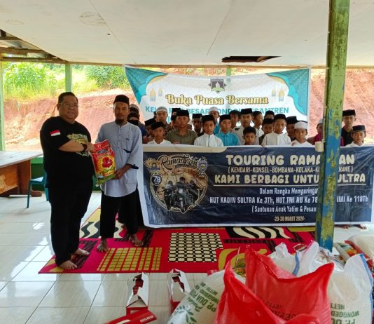 Touring Ramadhan Kadin Sultra, Salurkan Bantuan di Tiga Daerah
