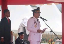 Bupati Koltim Pimpin Upacara HUT Otoda Ke-28