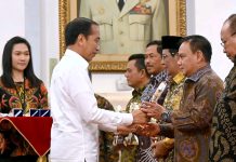 Pj Gubernur Sultra Terima Penghargaan dari Presiden Jokowi