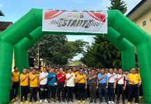 Sambut Hari Bhayangkara ke-78, Polda Sultra Gelar Olahraga Bersama Forkopimda