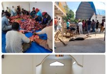 Perayaan Hari Raya Idul Adha, Pengurus Masjid Al Abror Raha Sembelih 4 Ekor Sapi