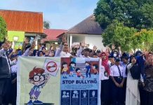 Membangun Kesadaran dan Pemahaman Siswa, DP3A Kota Kendari Kampanye Stop Bullying di SMPN 5 Kendari