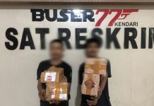 Buser77 Kendari Tangkap 2 Pelaku Pembobol Toko Nana Jaya
