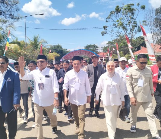 Paslon Sudiro-Raup Resmi Daftar di KPU Konut