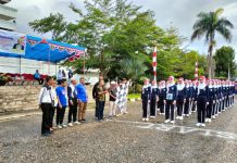 Semarak HUT RI, Pemda Muna Gelar Lomba Gerak Jalan Cepat 17 Kilometer Tingkat SMP/SMA
