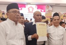 Pasangan Sudiro-Raup Terima B1KWK Partai Gerindra untuk Maju Pilkada Konut 2024