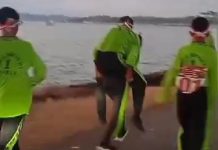 Semangat Patriot, Peserta Trilomba Juang 45 Kilometer dari SMAN 1 Lohia Muna Gendong Rekannya Sampai Finis