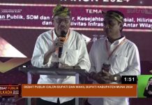 Paslon Karunia Paparkan Tujuh Visi Misi saat Debat Publik Pilkada Muna