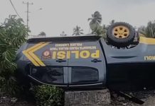 Ban Pecah Jadi Penyebab Randis Milik Polsek Ladongi Alami Kecelakaan