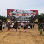 Polda Sultra dan Berbagai Pihak Tanam Jagung Serentak di Konawe