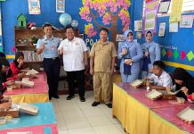 Lanud Haluoleo Kendari dan Kadin Sultra Salurkan Ratusan Makan Siang Bergizi Gratis