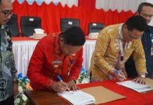 Pemda Mubar dan ASDP Teken MoU Penyebrangan Ferry Tondasi-Torobulu